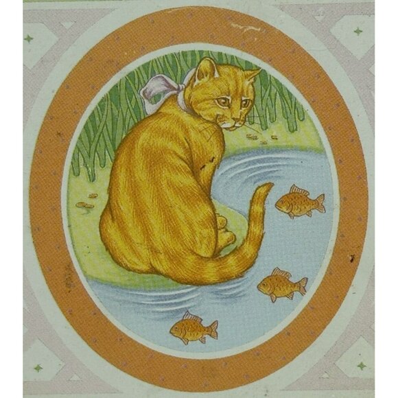 vintage 1985 Current Inc. Cat Tin Portraits And Patterns Gift Set Decorative GUC - Picture 12 of 12